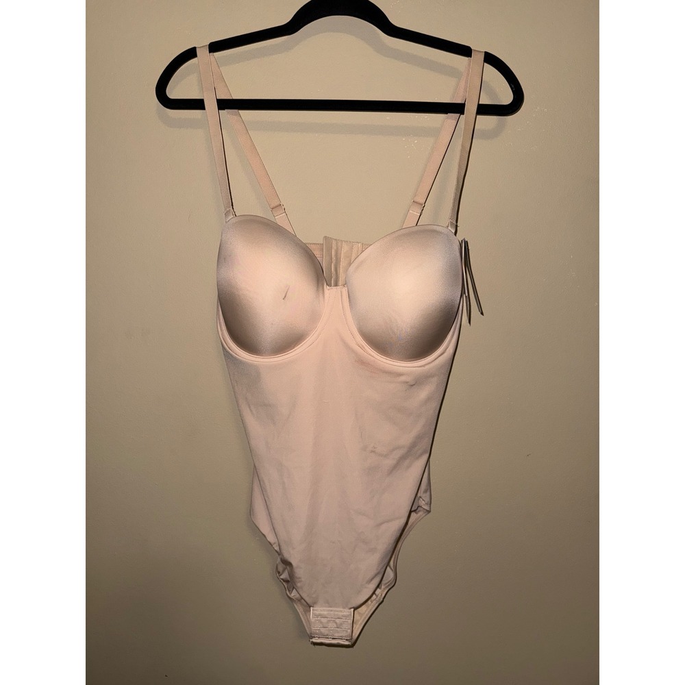 Wacoal NWT Reshape Moderate Control Underwire Bodysuit Nude 38DD 801219